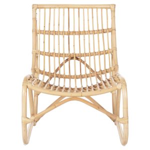 Garden lounge chair Grinn Hm9815.01 made of rattan in natural color 60x85x93cm