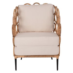 Natural rattan garden armchair Circle Fb99341