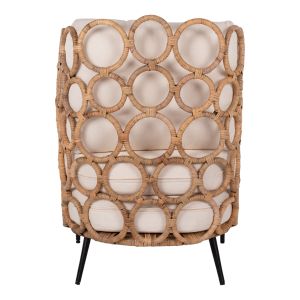 Natural rattan garden armchair Circle Fb99341