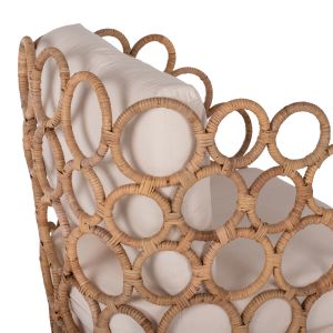 Natural rattan garden armchair Circle Fb99341