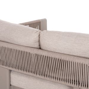 Double daybed Baron Sm6479.04 beige aluminum-rope-olefin 168x143x70w