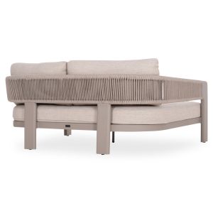 Double daybed Baron Sm6479.04 beige aluminum-rope-olefin 168x143x70w