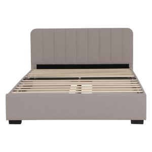 Veloty double bed with drawers, gray fabric, 150x200cm