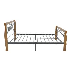 Double bed Verpen ���� �� ����� ��������-black metal 150x200cm