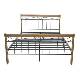 Double bed Verpen ���� �� ����� ��������-black metal 150x200cm