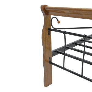 Double bed Verpen ���� �� ����� ��������-black metal 150x200cm