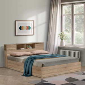 Double bed Olympus in light oak color 140x200cm