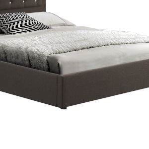Double bed with storage space Majore fabric anthracite 160x200cm