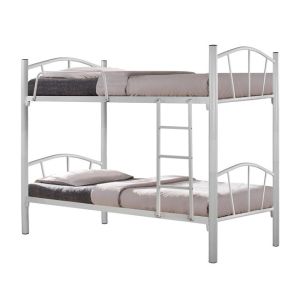 Bunk metal bunk bed in white color 90x190 Hm328.02