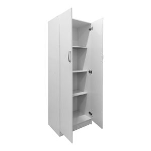 Lego double-door wardrobe in white color 60x42x180cm
