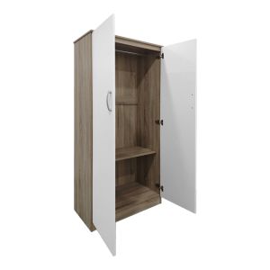 Lego double-door wardrobe in Sonoma-white color 80x42x180cm