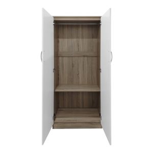 Lego double-door wardrobe in Sonoma-white color 80x42x180cm