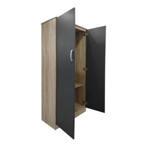 Lego double-door wardrobe in Sonoma-dark gray 80x42x180cm