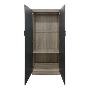 Lego double-door wardrobe in Sonoma-dark gray 80x42x180cm