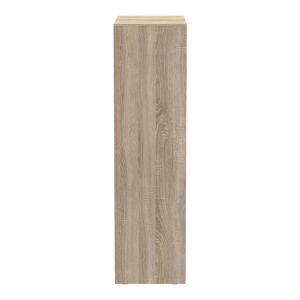 Double-wing corridor wardrobe with mirror, sonoma color, 120x60x220cm