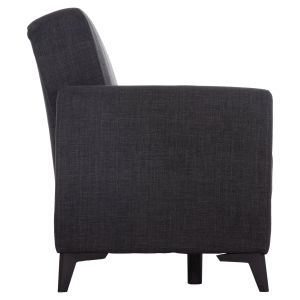 Two-seater sofa bed with storage Nikko Hm3293.01 gray fabric 144x75x84cm.