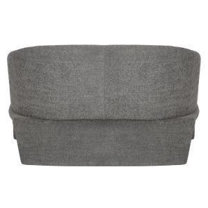 Two-seater sofa Bevy2 Hm9678.01 gray color with metal base 128x72x74hcm