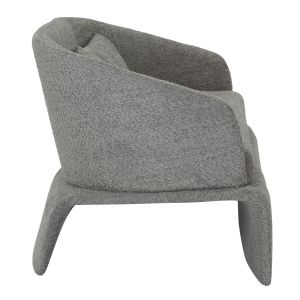 Two-seater sofa Bevy2 Hm9678.01 gray color with metal base 128x72x74hcm