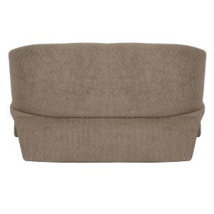 Two-seater sofa Bevy2 Hm9678.03 beige color with metal base 128x72x74hcm