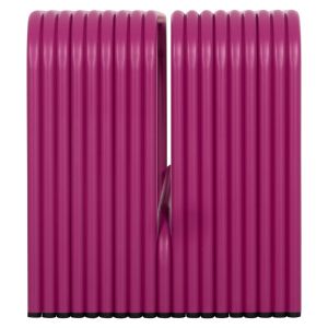 Two-seater bench Intrepid Hm6327.05 aluminum in purple color 109.5x37x42cm.