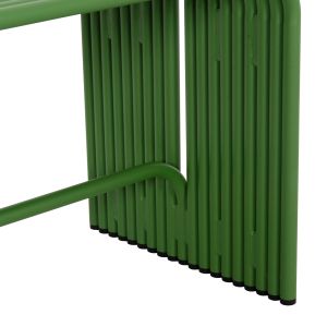 Two-seater bench Intrepid Hm6327.07 aluminum in green color 109.5x37x42cm.