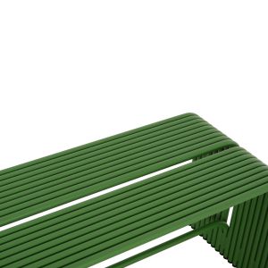 Two-seater bench Intrepid Hm6327.07 aluminum in green color 109.5x37x42cm.