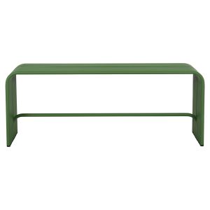 Two-seater bench Intrepid Hm6327.07 aluminum in green color 109.5x37x42cm.