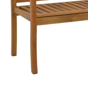 Two-seater bench Jerdu acacia solid wood 120x61x67cm