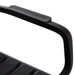 Two-seater polypropylene bench Korver Hm6332.02 black 113x65x76cm.