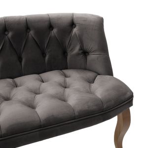 Двуместно канапе Loreta плюшено 123x65x73cm