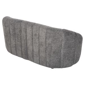 Two-seater sofa Moby Hm9595,01 gray boucle 148x83x66hcm
