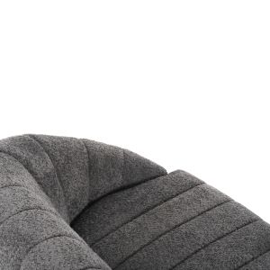 Two-seater sofa Moby Hm9595,01 gray boucle 148x83x66hcm