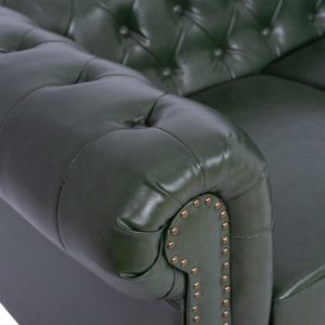 Two-seater sofa T,chesterfield Hm3010,08 Pu Cyprus green