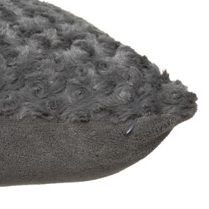 Deco pillow luxury in gray color 45x45cm