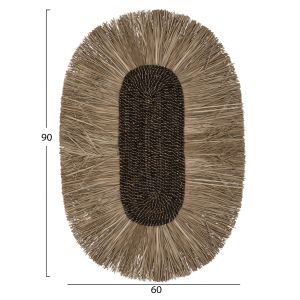 Wall decor oval in natural color Hm7795