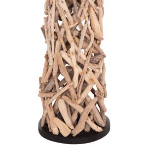 Decorative lamp Hm4429 wood - white PVC cap Φ45x153cm.