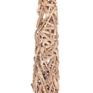 Decorative lamp Hm4429 wood - white PVC cap Φ45x153cm.