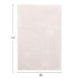 Decorative wall panel Santorini series Hm4506 Mdf in musky white color 80x4(thickness)x120hcm.