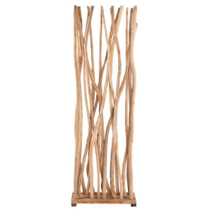 Декоративен параван Naturally клони масивно тиково дърво 60x25x 200h