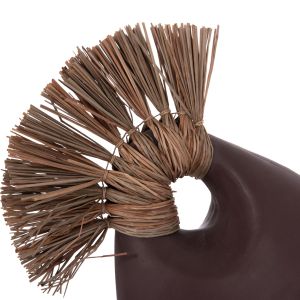 Decorative vase Alica2 Hm4671.07 terracotta in chocolate and grass - 44x18x50cm.