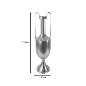 Decorative vase Dion Inart metal in gold color 19.7x19.1x73.7cm