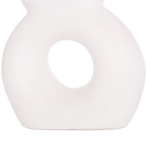 Decorative vase Fiorin Hm4666.02s terracotta in white - 21x7.5x31hcm.