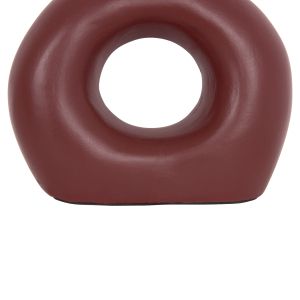 Decorative vase Fiorin Hm4666.03s terracotta in chestnut red - 21x7.5x31hcm.