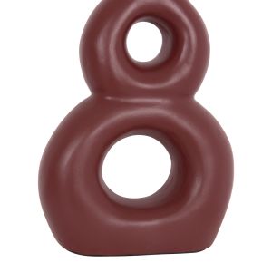 Decorative vase Fiorin Hm4666.03s terracotta in chestnut red - 21x7.5x31hcm.