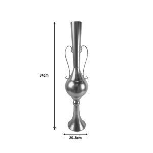 Decorative vase Hra Inart metal in golden shade D20.3x94cm