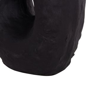 Decorative vase Namentis Hm4673.01l terracotta in black color - 26.5x16x36.5cm.