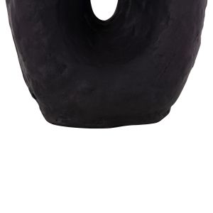 Decorative vase Namentis Hm4673.01l terracotta in black color - 26.5x16x36.5cm.