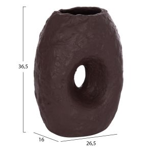Декоративна ваза Namentis Hm4673.07l теракота в шоколадов цвят -- 26.5x16x36.5всм.