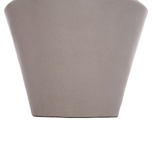 Decorative vase Nebula Santorini Hm4661.03 fiber cement in gray - teak wood Φ60x115hcm.