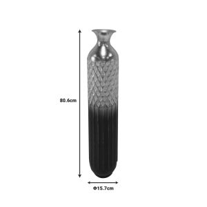 Decorative vase Onna metal in gold and black shade D15.7x80.6cm